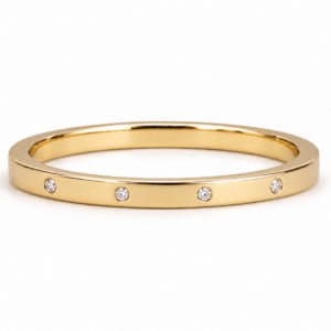 Anillo banda de diamantes